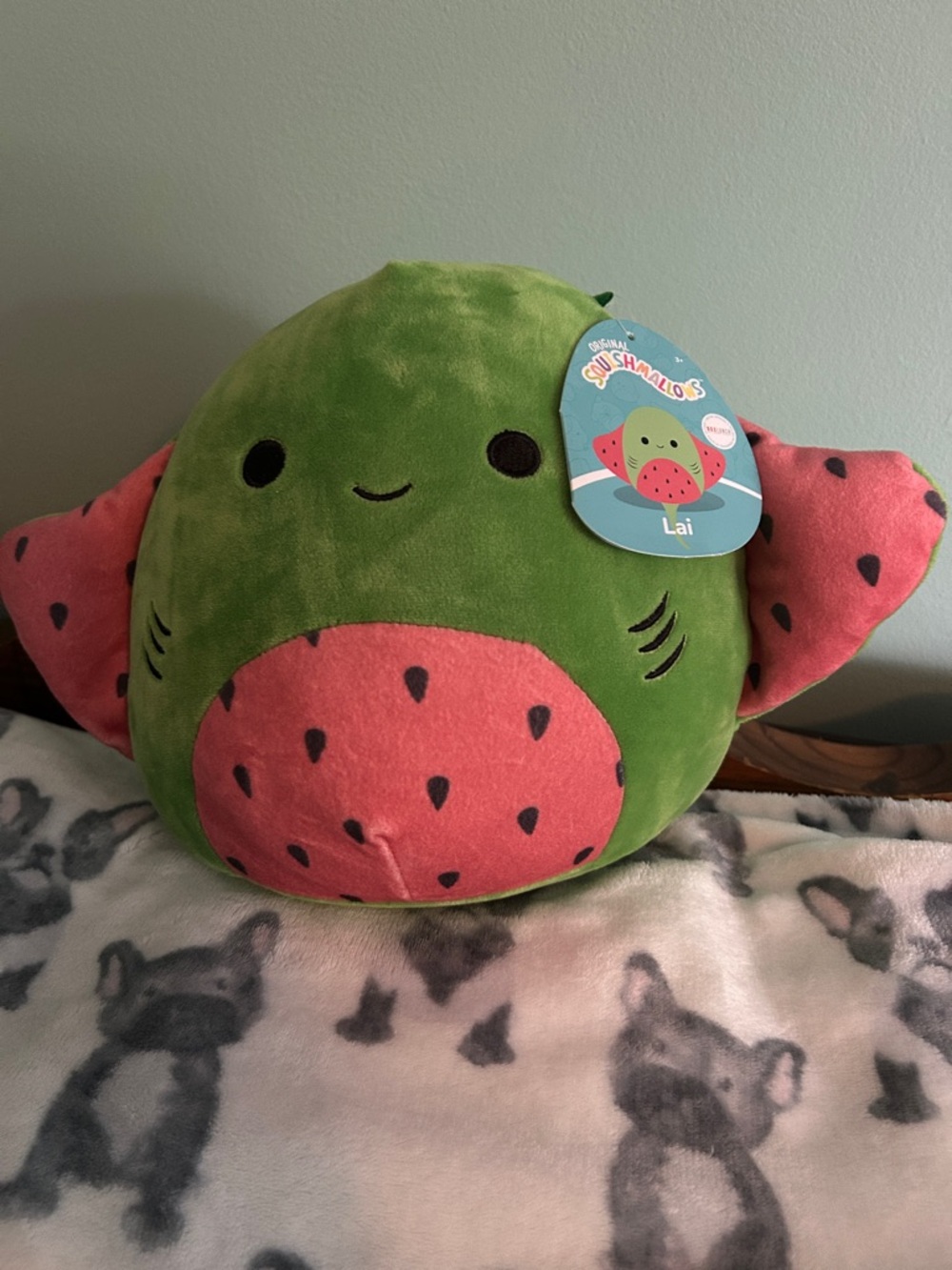 Squishmallows Watermelon Lai Plush - Green & Pink